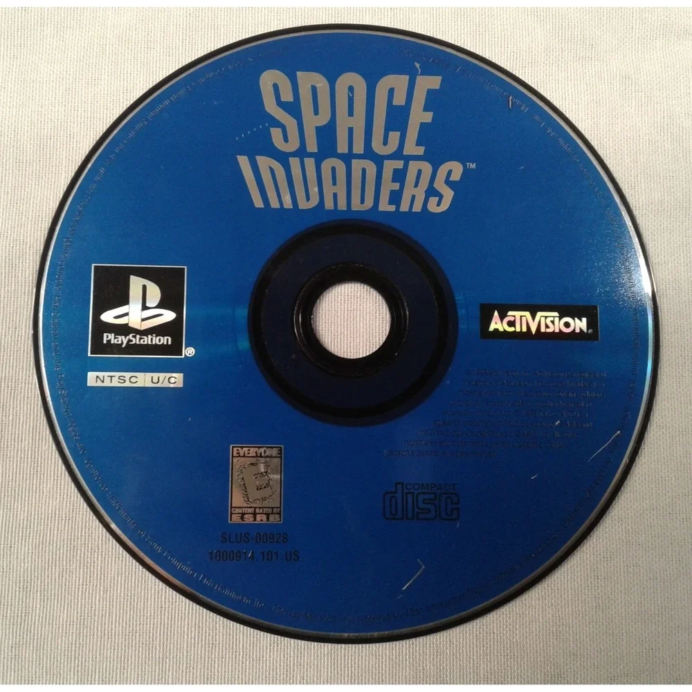 Space Invaders - Sony Playstation 1 (PS1) Video Game - Disc Only - Tested Works